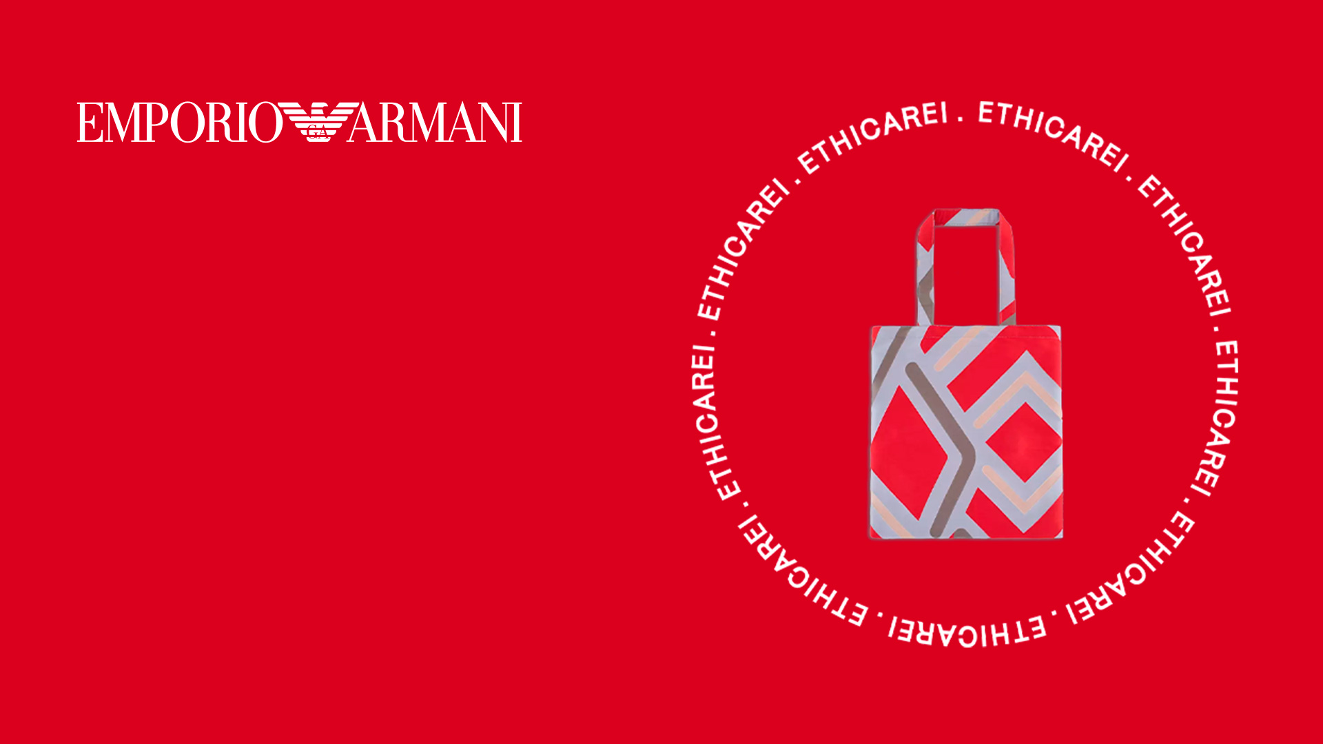 Armani Sustainability Values iconic logo band organic cotton